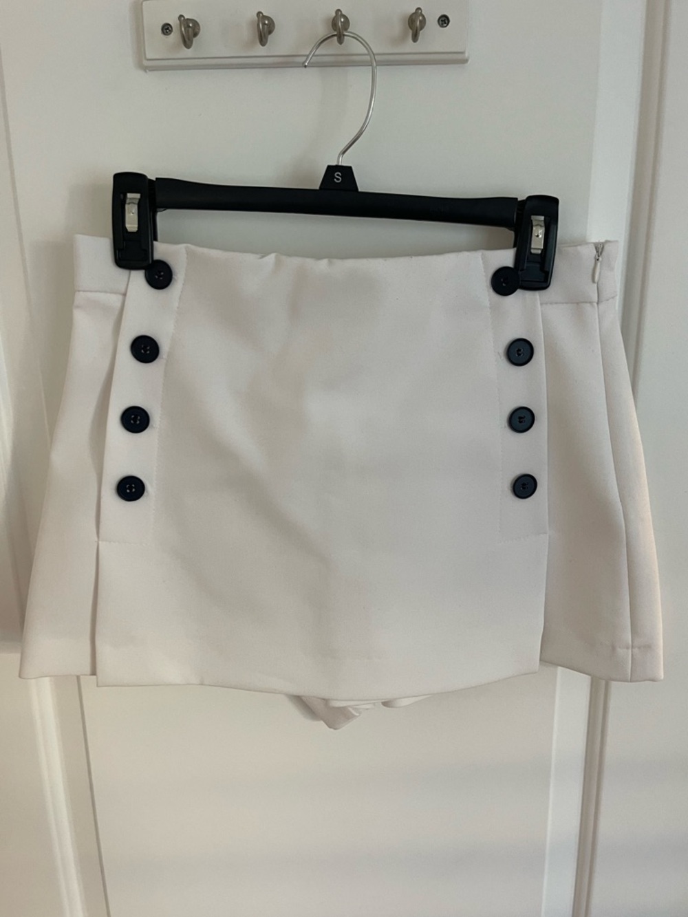 Zara White High-Rise Skort
